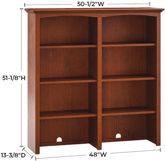 Whittier Wood® Furniture Customizable McKenzie 48" Wide Hutch-1