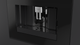 Fulgor Milano 24" Black Glass Built-In Coffee Machine-2