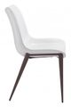 Zuo® Magnus White/Walnut Dining Chair-2