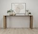 Nest Home Collections Esme Nordic Natural/Sabbia Travertine Console Table-1