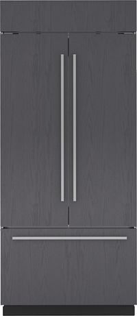 front view of the Sub-Zero® Classic Series 36 in. 20.5 Cu. Ft. Panel Ready French Door Refrigerator