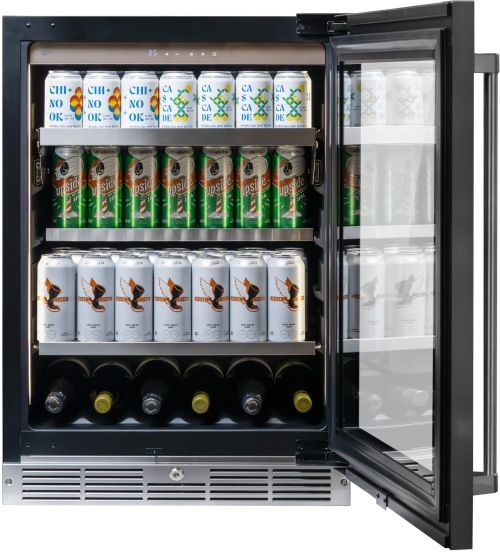 Silhouette Pro Gen 3 24" 5.2 Cu. Ft. Stainless Steel Built In Beverage Center-2