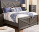American Wholesale Furniture Denver Dark Brown Queen Panel Bed-0