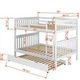 Donco Kids Mission Full/Full Bunkbed with Trundle Bed-3