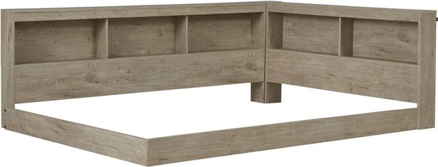 Signature Design by Ashley® Oliah Natural Full Bookcase Storage Bed-3