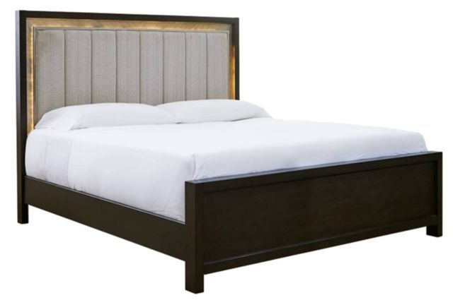 Signature Design by Ashley® Maretto 3-Piece Two-Tone Queen Upholstered Panel Bed Set-1
