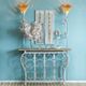 A & B Home New French 8-Piece White Home Decor Console Set-0