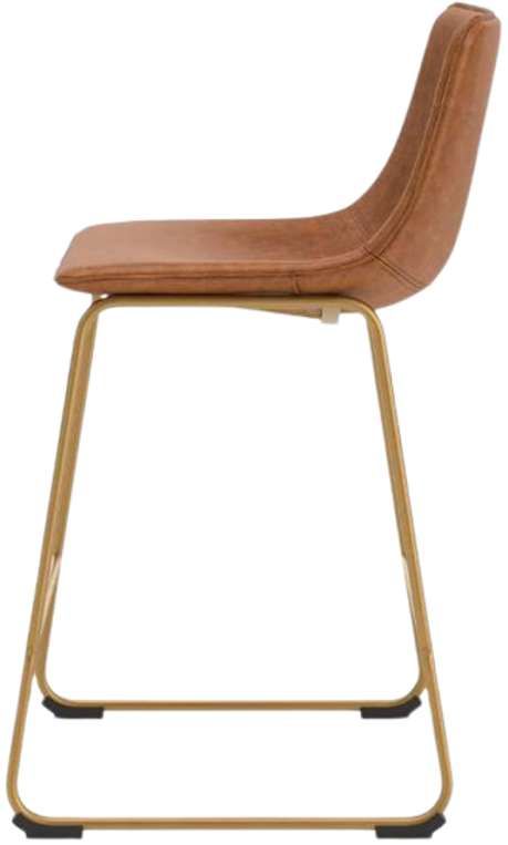 Signature Design by Ashley® Crandox Brown/Gold Upholstered Bar Stool-4