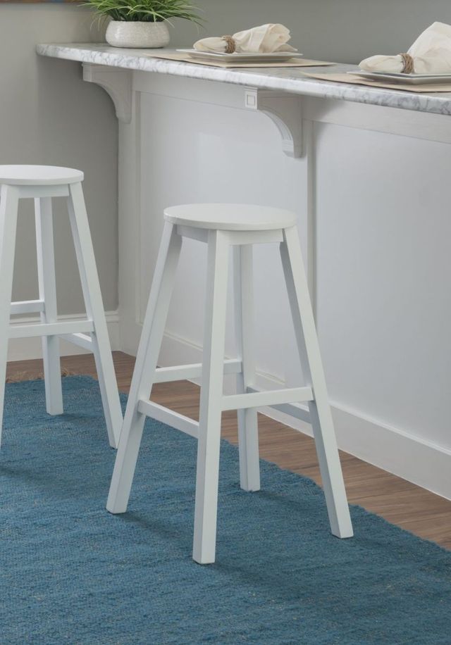 Linon Abby White Bar Stool-1