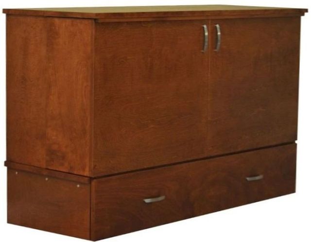 CabinetBed Inc.™ Premium Park Avenue Brown Queen Cabinet Bed-1