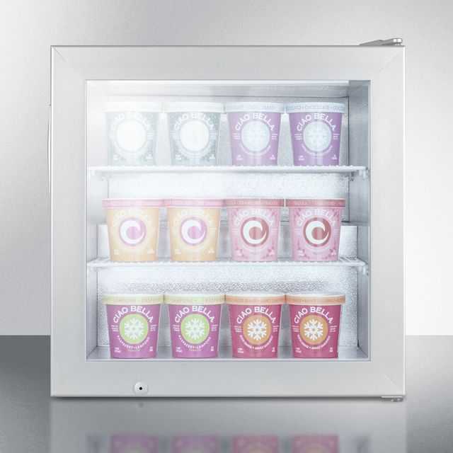 Summit® Commercial 24" 2.0 Cu. Ft. Stainless Steel Frame Compact All Freezer-1