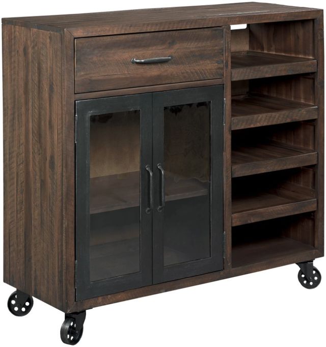 Hammary® Hidden Treasures Brown Bar Trolley-0