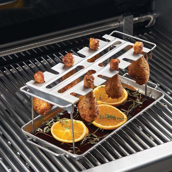 Broil King® Wing Rack-Stainless Steel-2