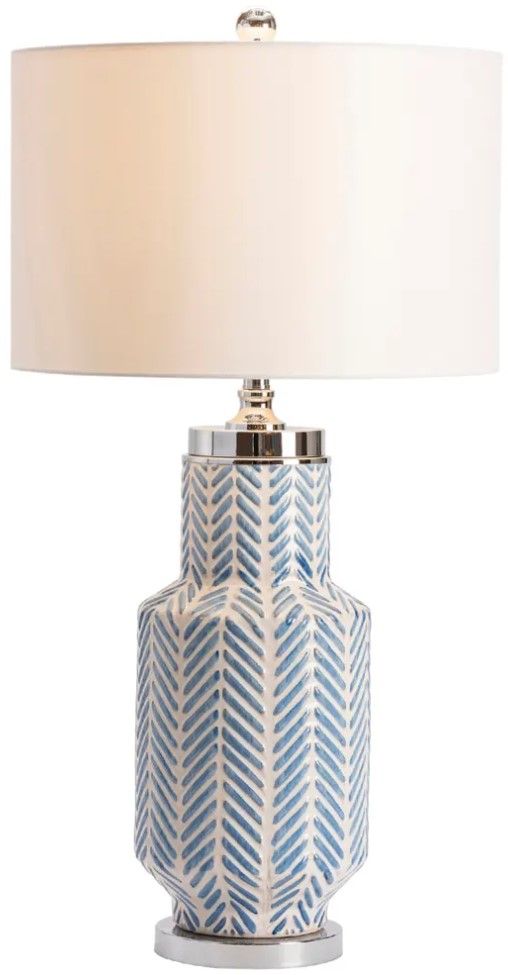 Crestview Collection Fullbright Blue Table Lamp-1