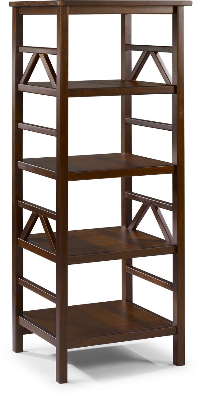 Linon Titan Antique Tobacco Bookcase-0