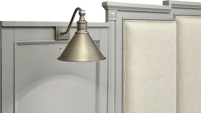 Magnussen Home® Glenbrook Natural/Pebble California King Wall Upholstered Panel Bed-3