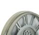 A & B Home Hereford Silver Transitional Round Wall Clock-5