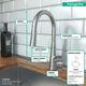 Hansgrohe Talis S Steel Optic 2-Spray Pull-Down HighArc Kitchen Faucet-2