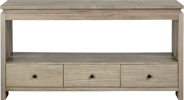 Magnussen Home® Conrad Stone Harbor Grey Rectangular Sofa Table-2