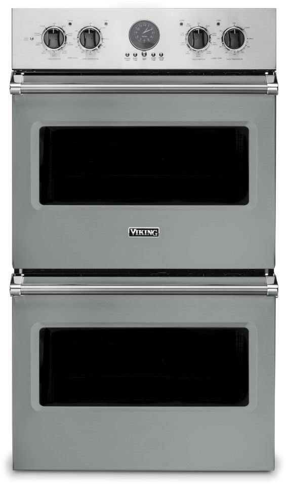 Viking® 5 Series 30" Arctic Grey Professional Built In Double Electric Premiere Wall Oven-0