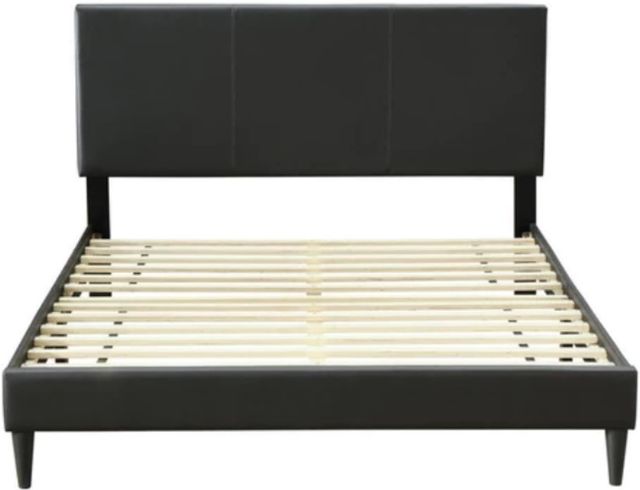 Bernards Chana Black Twin Upholstered Panel Bed-2