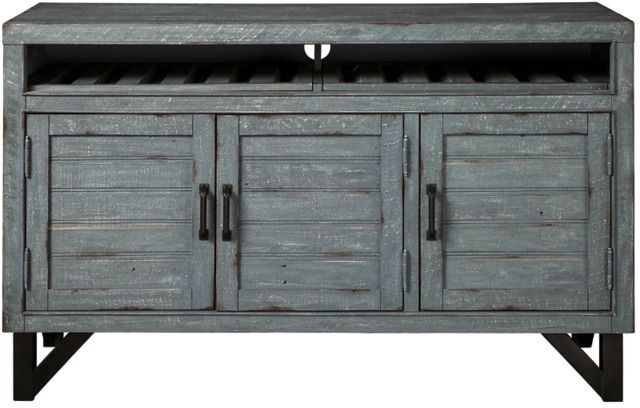 Signature Design by Ashley® Jainworth Antique Blue Accent Cabinet-1