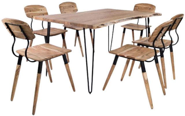 Jofran Inc. Nature's Edge 7-Piece Natural Dining Set-0