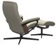 Stressless® by Ekornes® Customizable Opal Large Manual Recliner and Ottoman with Cross Base-3