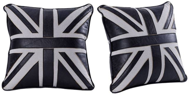 ACME Furniture Brancaster 2-Piece Black/Linen Accent Cushion Set-0