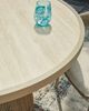 Signature Design by Ashley® Ocean Park Beige Aluminum Outdoor Dining Table-4