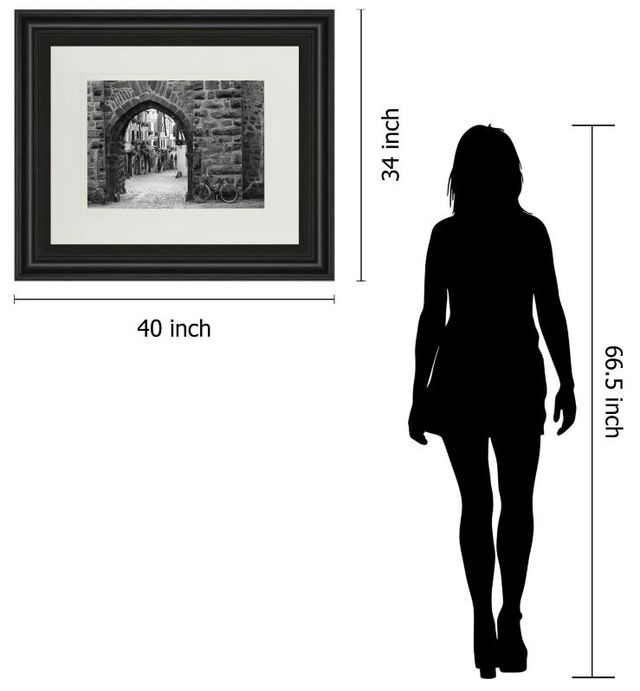 Classy Art Bicycle of Riquewihr by Monte Nagler Framed Print Wall Art-3