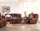 iAmerica Roberto Walnut Power Headrest w/Lumbar Lay Flat Reclining Console Loveseat-1