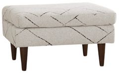 Best® Home Furnishings Customizable F10 Ottoman with Dark Walnut Legs
