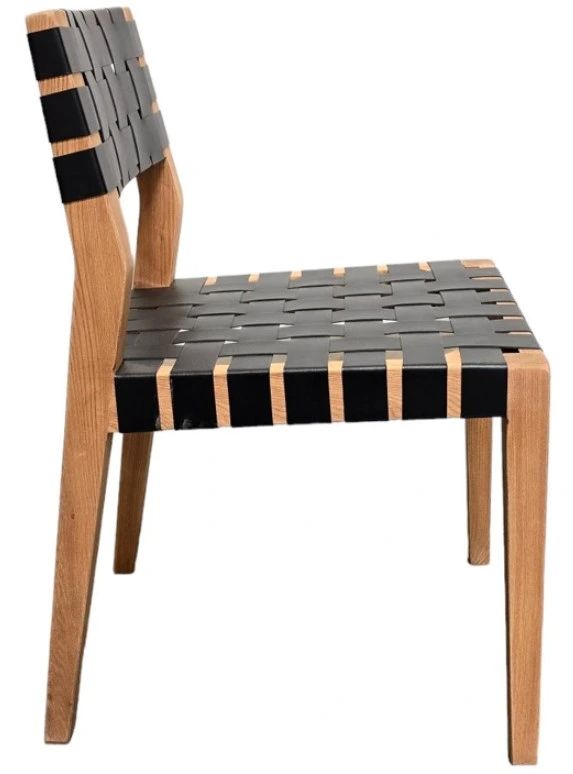 Nest Home Collections Norma Black/Natural Side Chair-2