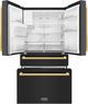 ZLINE Autograph Edition 36" 21.6 Cu. Ft. Black Stainless Steel Counter Depth Freestanding French Door Refrigerator-1