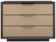 Caracole® Triple Wrap Caracole Classic Champagne Gold/Dark Chocolate Nightstand-1