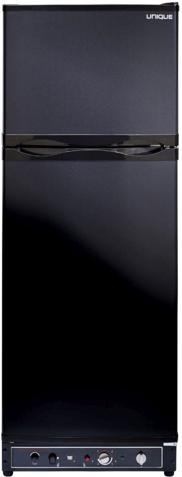 Unique® Appliances 9.7 Cu. Ft. Black Standard Depth Freestanding Liquid Propane Top Freezer Refrigerator-0