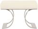 Bernhardt Axiom Brushed Silver/White Bench-2