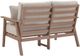Signature Design by Ashley® Cliffs Beach Beige/Driftwood Fabric/Plastic Outdoor Loveseat-3