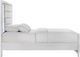 Elements International Moondance White King Panel Bed-2
