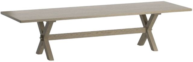 Bassett® Furniture Customizable BenchMade Crossbuck 126" Oak Dining Table-0