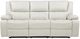 Coaster® Camila White Upholstered Motion Reclining Sofa-4