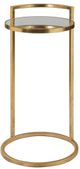 Uttermost® Cailin Mirrored Accent Table with Gold Base-3