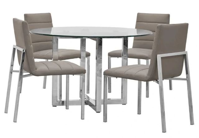 Modus Furniture Amalfi Taupe Upholstery Dining Side Chair-2