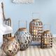 A & B Home Brown/Silver Round Large Shanghai Lantern-5