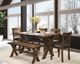 Mazin Furniture Pandora Brown Dining Bench-2