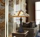 Cal® Lighting & Accessories Dark Bronze/White Table Lamp-1