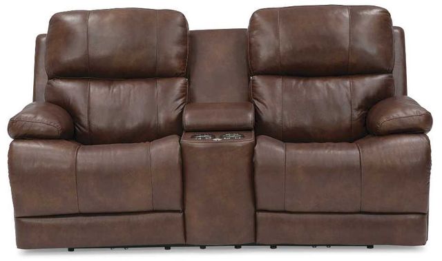 Palliser® Furniture Customizable Kenaston Power Reclining Console Loveseat with Power Headrest and Power Lumbar-1