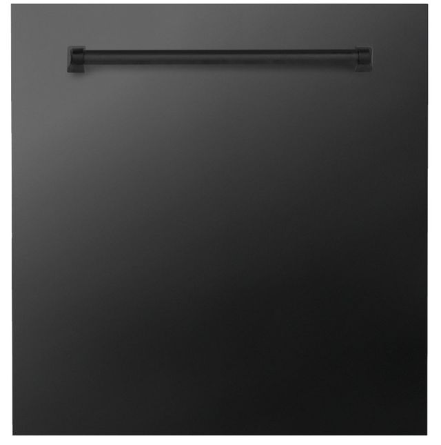 Zline Monument Series 24" Black Stainless Steel Dishwasher Panel-0