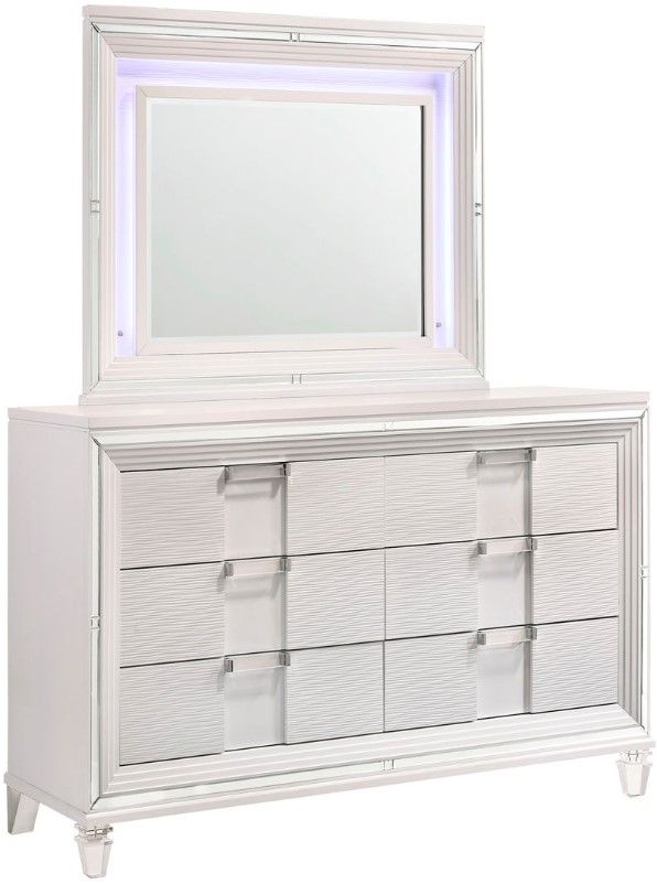 Elements International Twenty Nine White Mirror-1